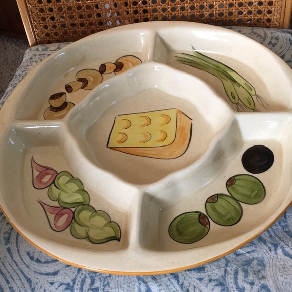 Super cute vintage party tray ceramic condition - Picture 4 of 7